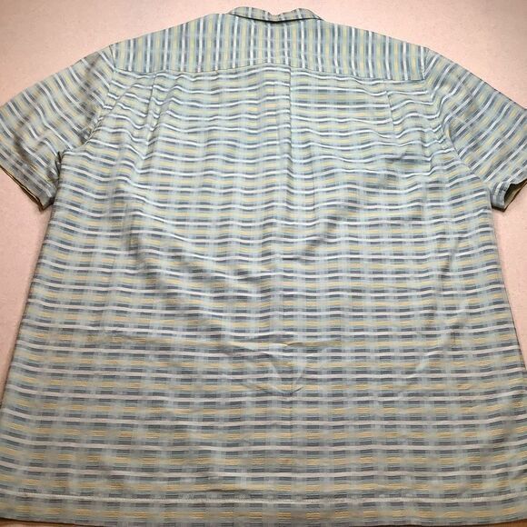 Tommy Bahama Large Pixel in Paradise Camp Shirt Waterfront Silk Turquois… - Picture 4 of 6